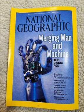 National Geographic Magazine Jan 2010 Merging Man and Machine Bionic Age Science